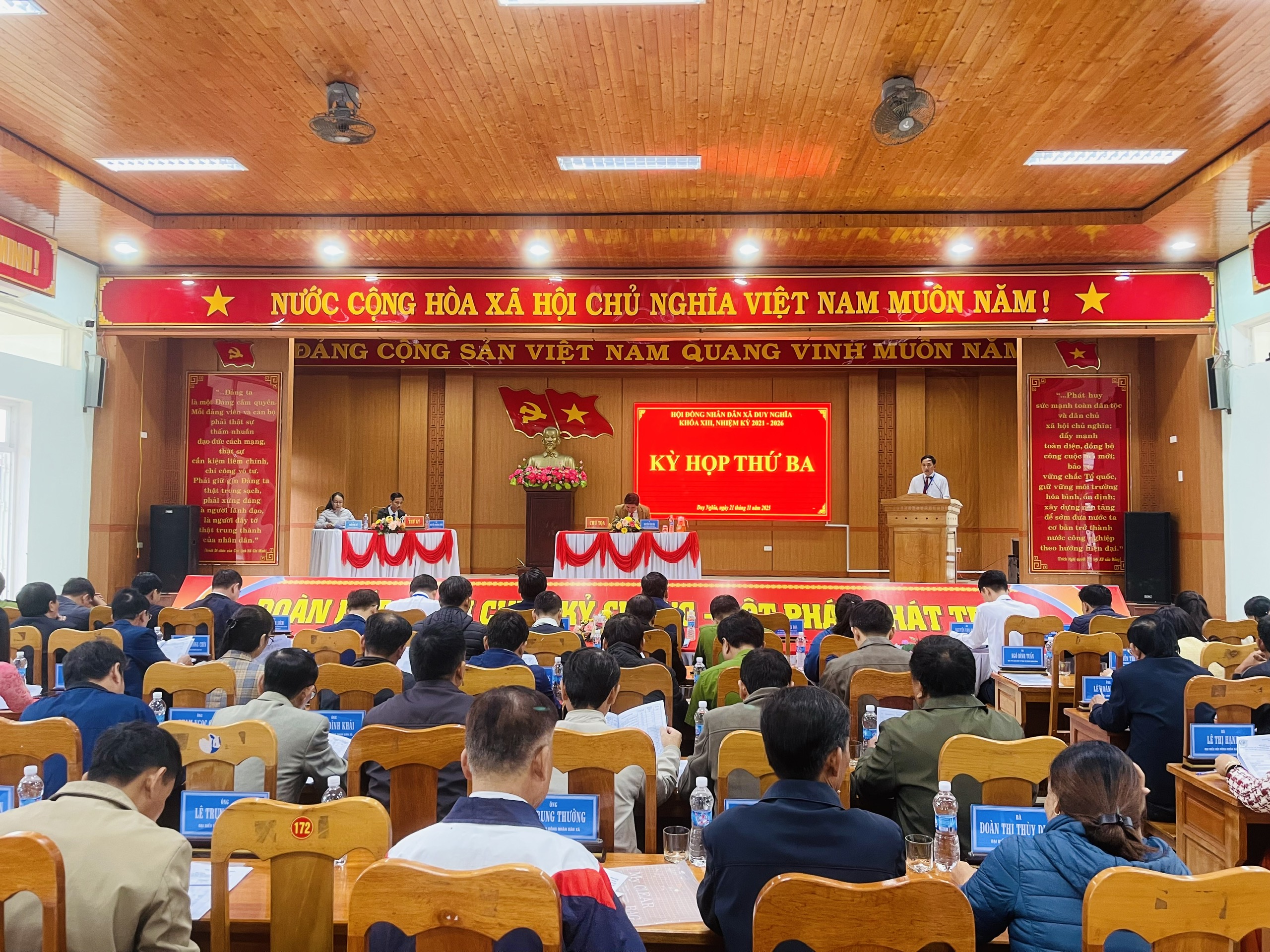 HĐND xã Duy Nghĩa tổ chức Kỳ họp thứ 3 – Kỳ họp chuyên đề