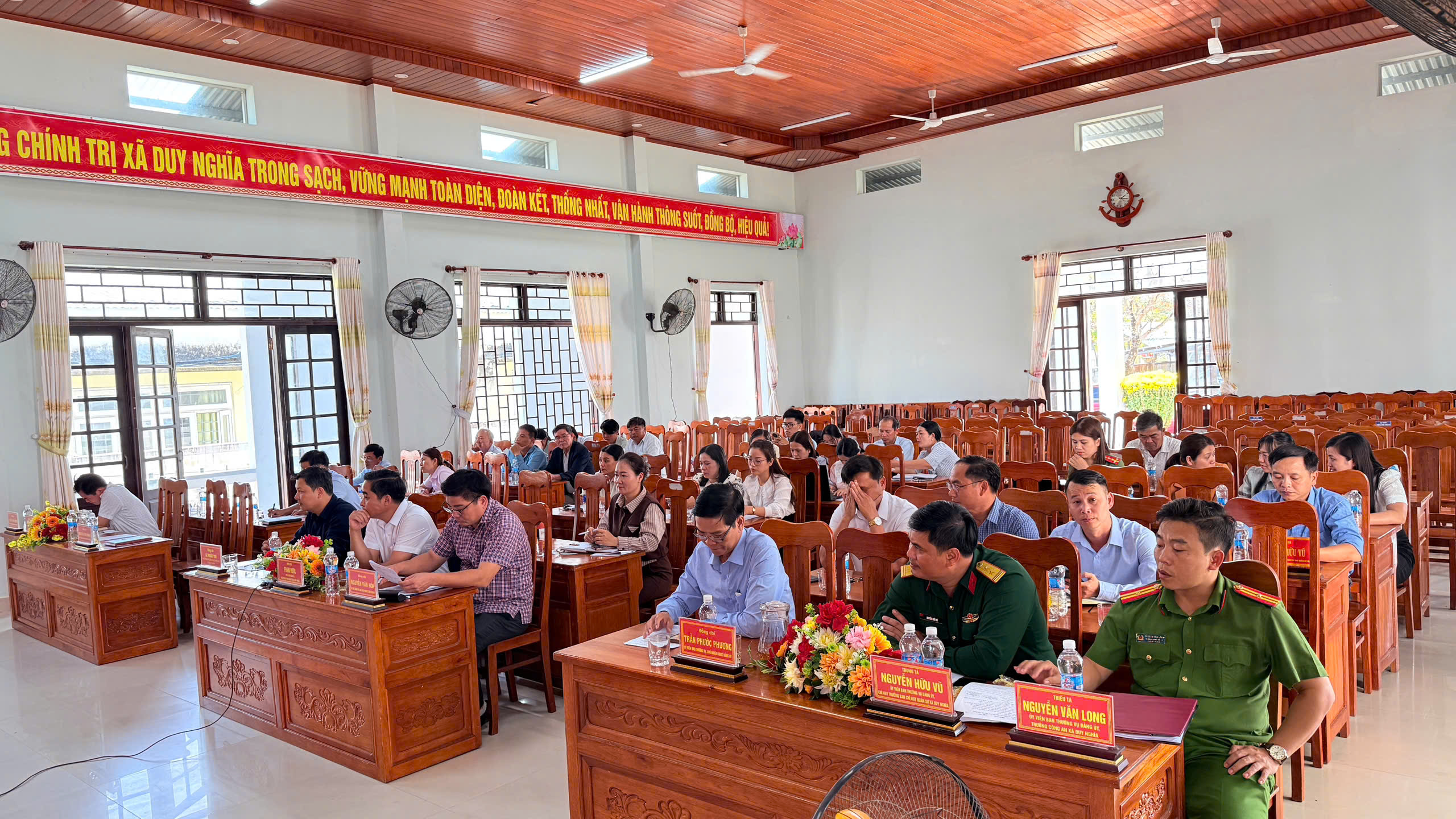 Duy Nghĩa tổ chức Hội nghị gặp gỡ người ứng cử đại biểu HĐND xã khóa XIV, nhiệm kỳ 2026 – 2031