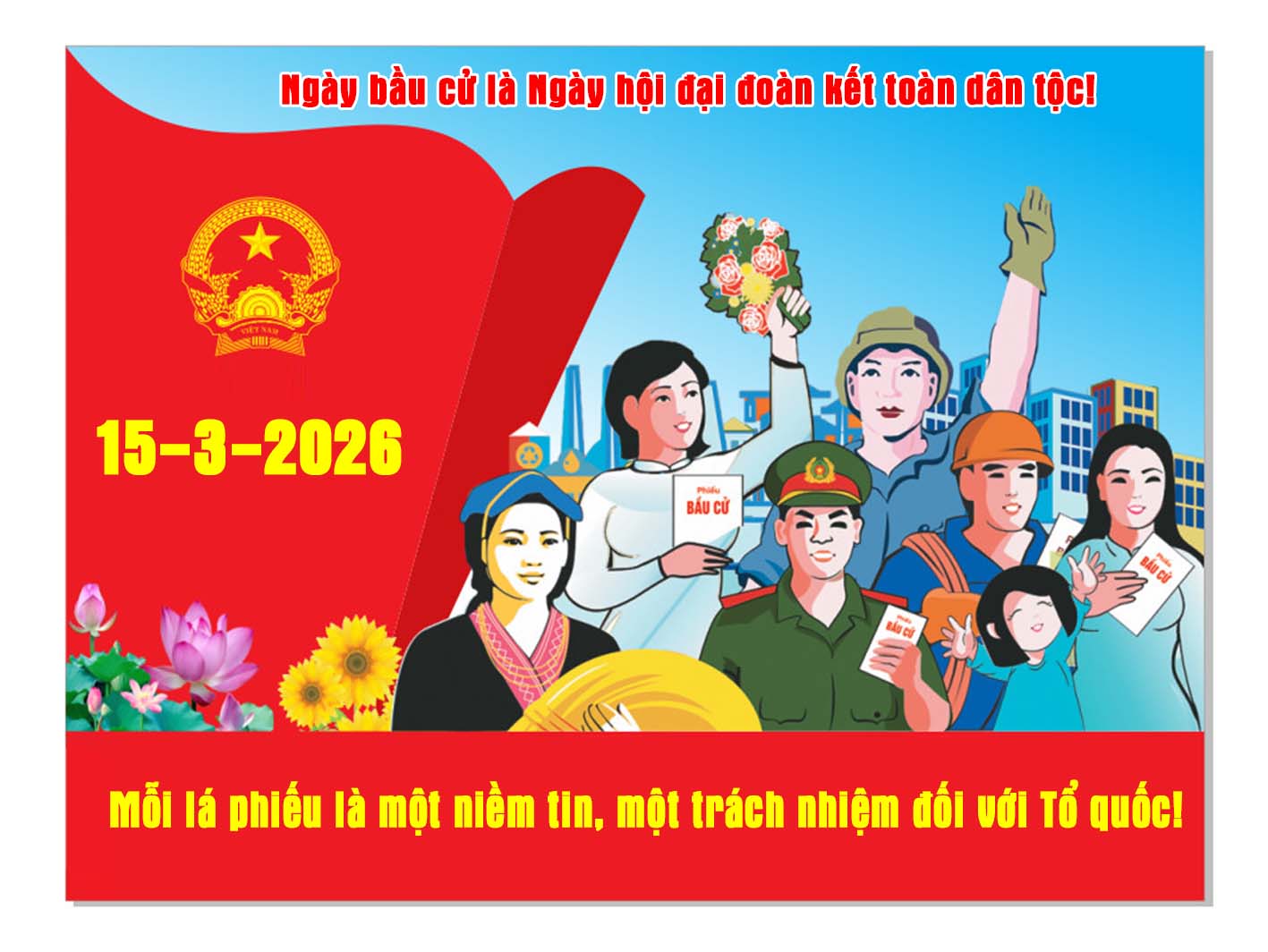 Tài liệu tuyên truyền bầu cử Đại biểu quốc hội và HĐND các cấp nhiệm kỳ 2026-2030