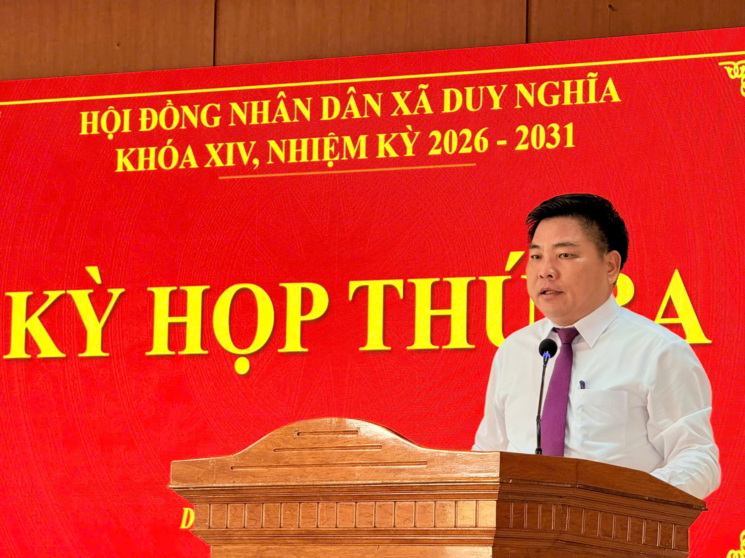 Kỳ họp thứ ba HĐND xã Duy Nghĩa khóa XIV