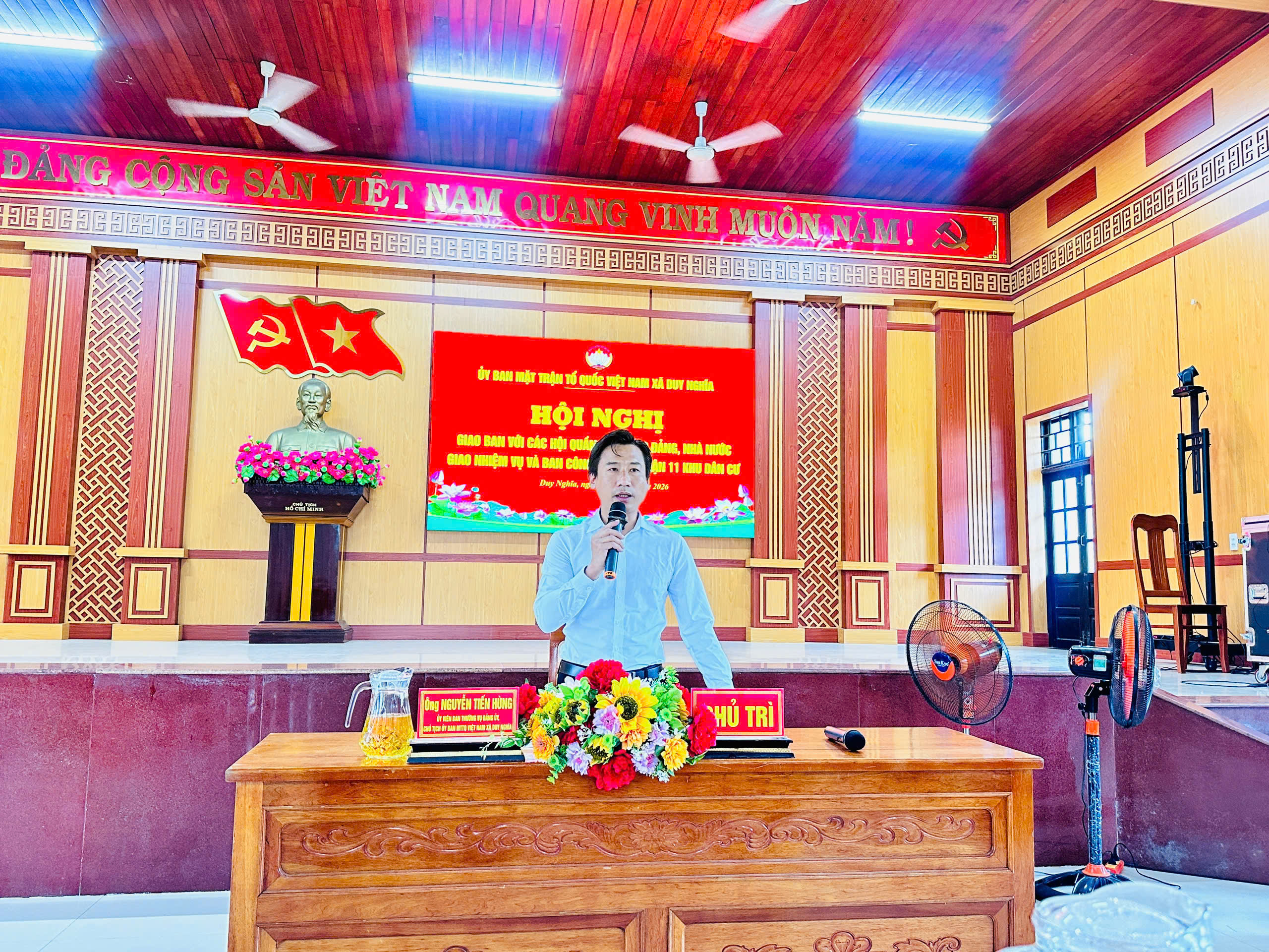 Duy Nghĩa: Giao ban Mặt trận, tập trung giải quyết việc từ cơ sở